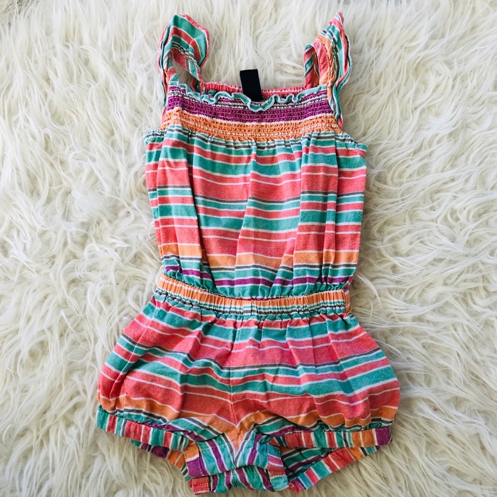 Old Navy Striped Sleeveless Romper, 6-12mos